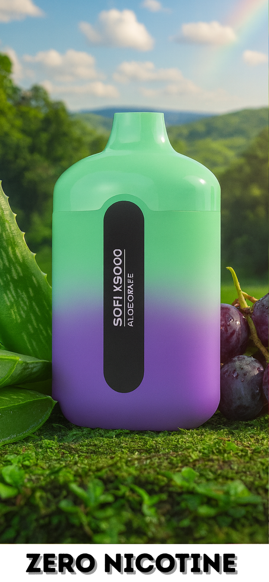 Zero Nicotine 9000 Puffs Disposable Rechargeable By SOFI Vape