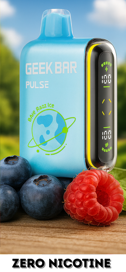 Zero Nicotine Geek Bar Pulse 15000 Disposable Rechargeable Vape
