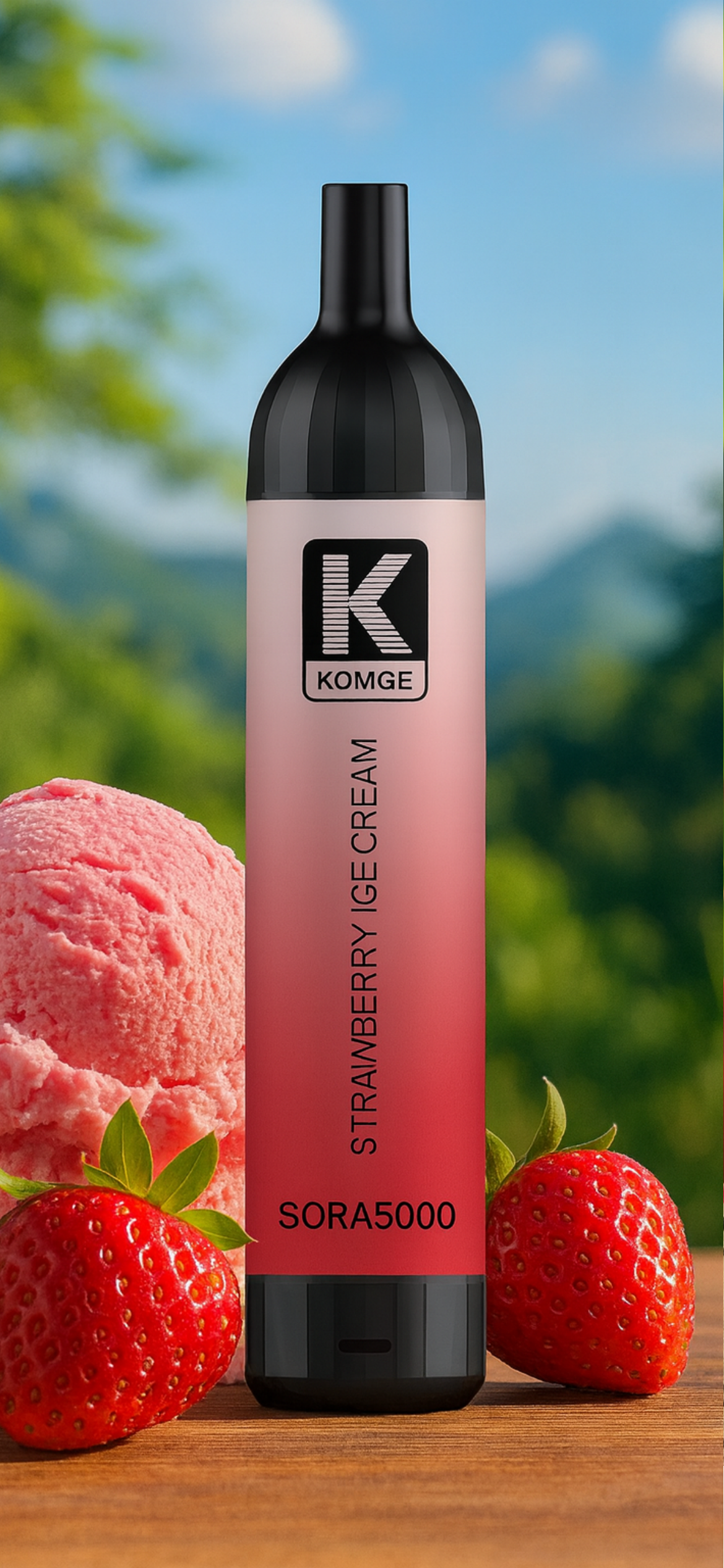 Komege Sora 5000 Puffs 5% Rechargeable Adjustable Airflow